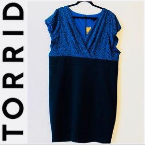 Torrid Blue & Black Retro Animal Print Dress 4